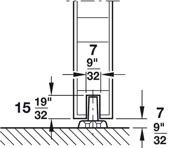 Hafele Upper Track   Pre Drilled