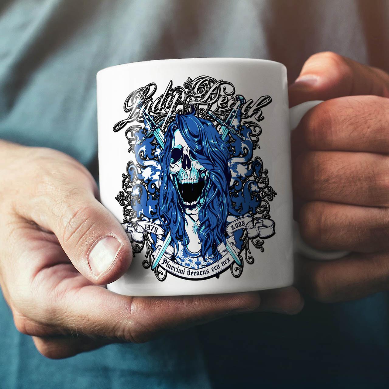 Lady Death Horror NEW White Tea Coffee Ceramic Mug 11 oz | Wellcoda