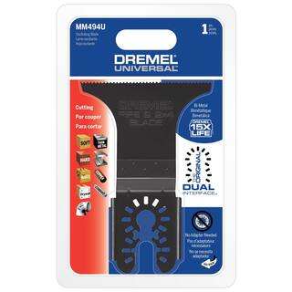 Dremel Universal 2-34 in. Bi Metal Wood Drywall Cutting Oscillating Multi-Tool Blade (1-Piece) MM494U