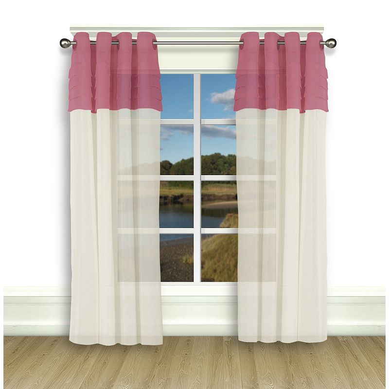 Geneva Pleated 2-Tone Grommet Panel