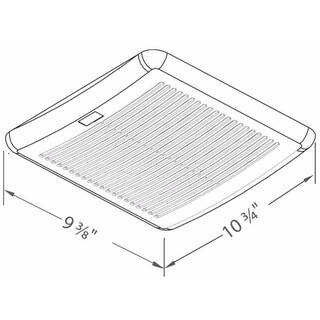 Delta Breez Slim Series 70 CFM Wall or Ceiling Bathroom Exhaust Fan with Humidity Sensor ENERGY STAR SLM70H