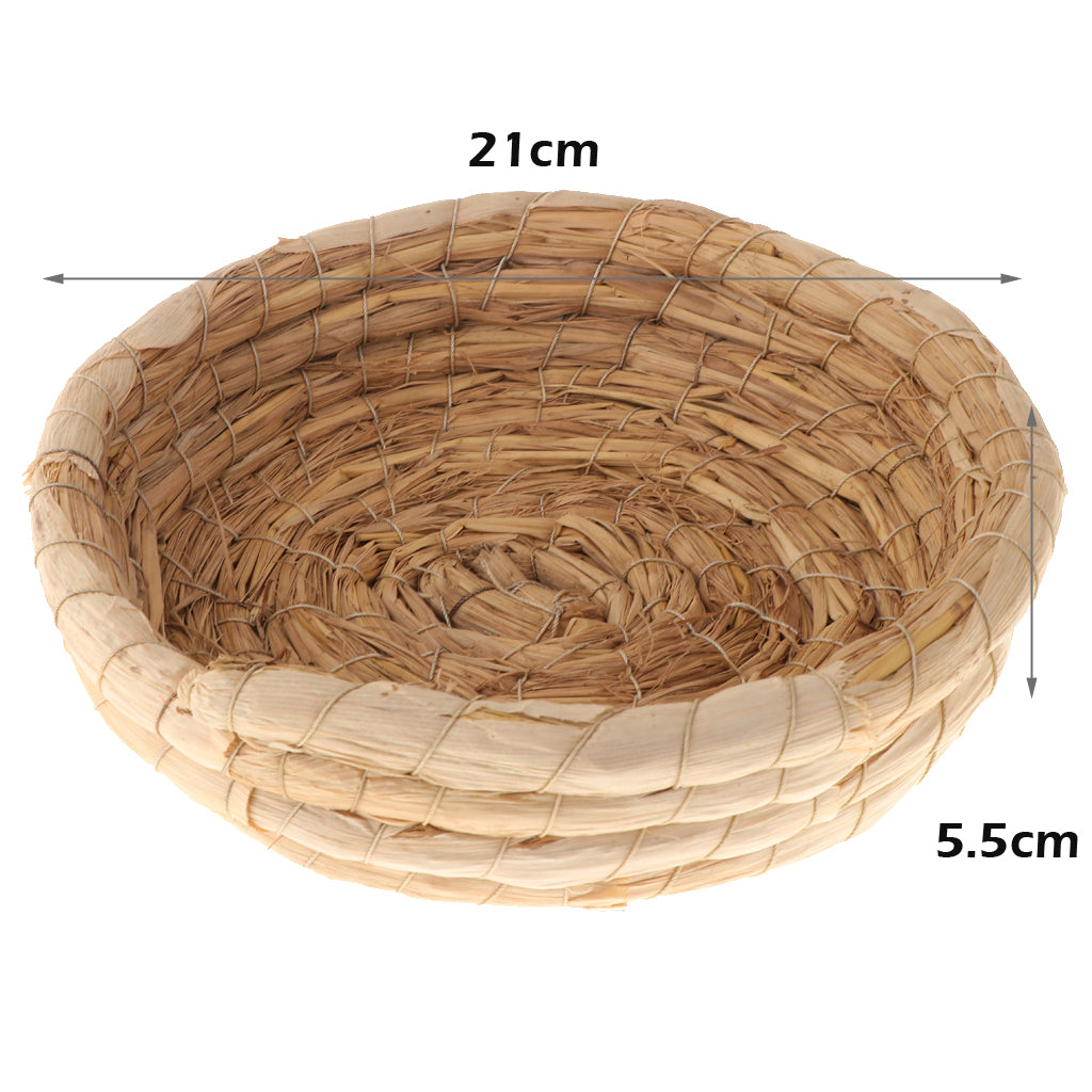 Woven Straw Bird Nest Cage Birdhouse/ for Parrot etc