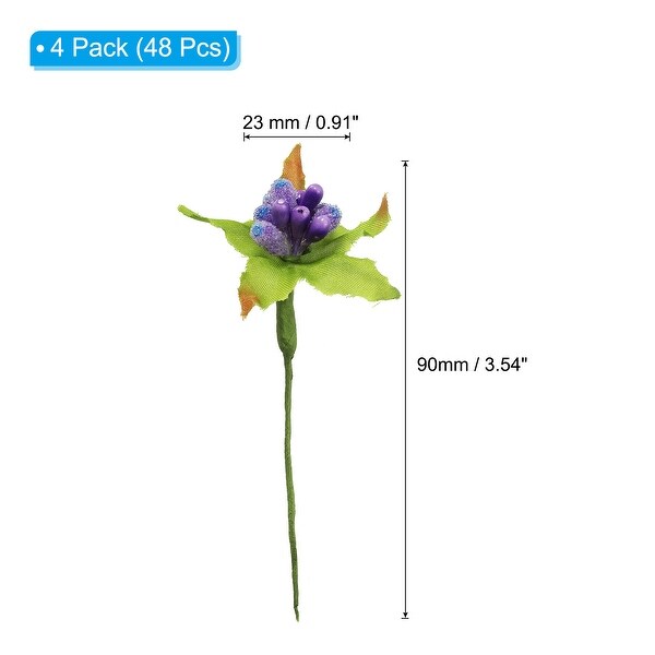 Artificial Flower Stamen Mini Berry Pick Bunch Fruit Floral Stamen