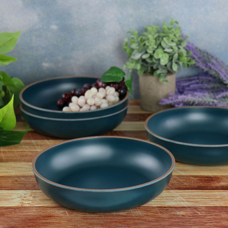 Gibson Home Rockabye 4 Piece Melamine Dinner Bowl Set