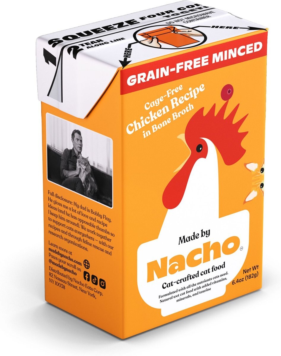 Made by Nacho Cage-Free Chicken Recipe in Bone Broth Minced Wet Cat Food