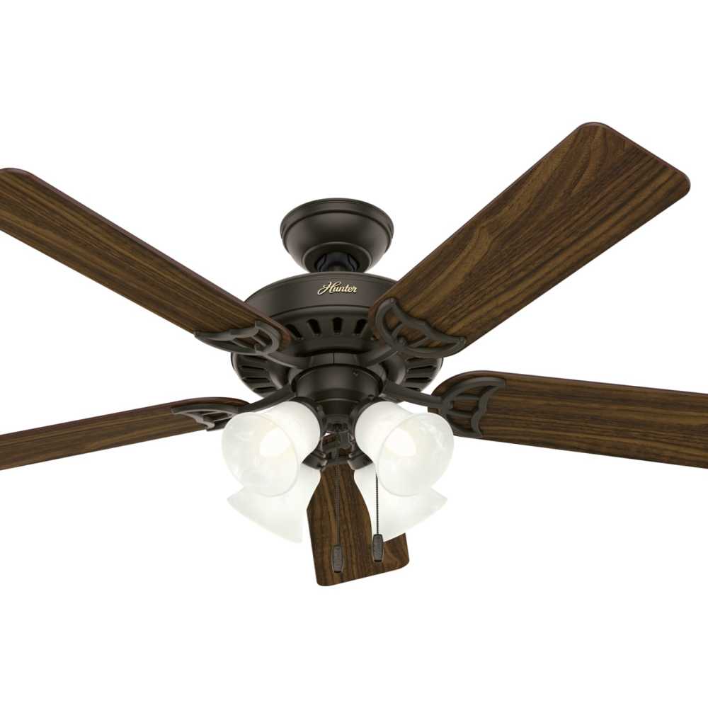 Hunter Studio Series Ceiling Fan 52 New Bronze Cherry/Walnut ;