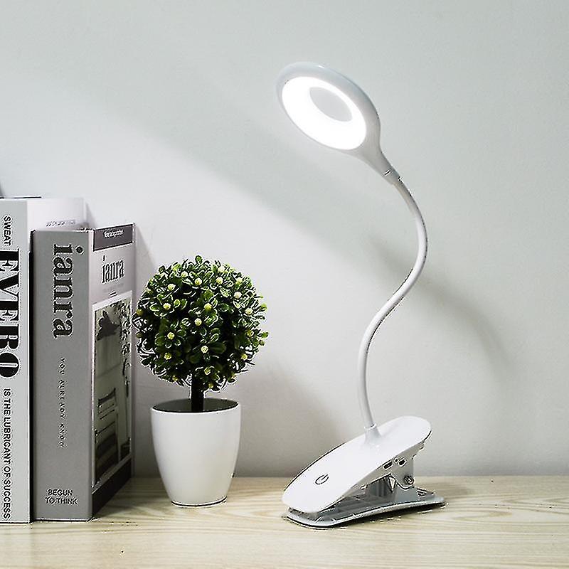 20 Led Clip-on Reading Lamp Dimmable Eye Protection Table Lamp With Usb Cable