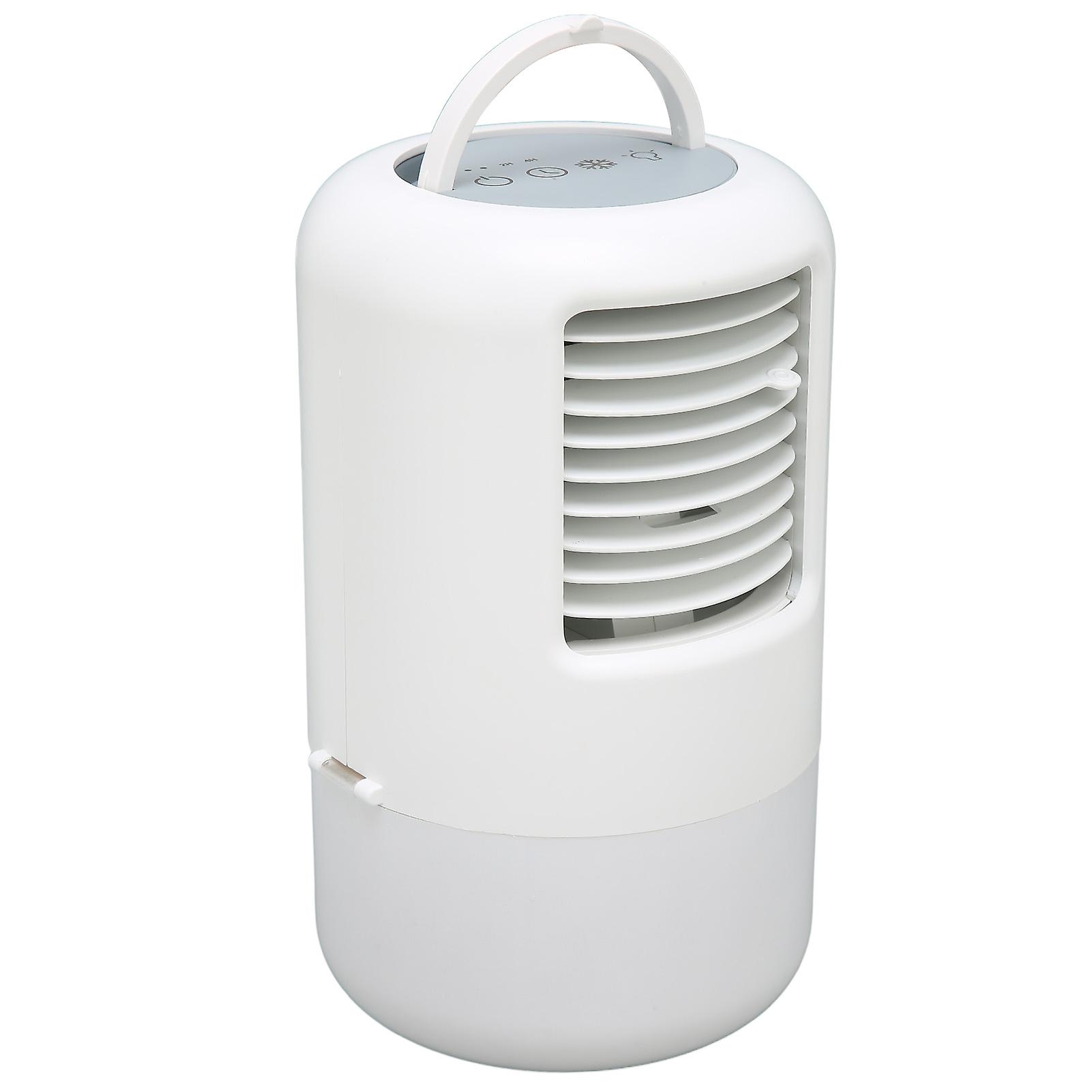 Portable Air Conditioner Night Light 500ml Tank Timing Function Low Noise 3 Speeds Air Conditioner Fan 100‑240VUK Plug