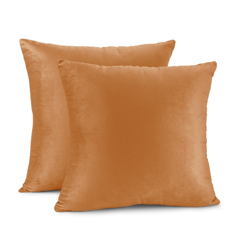 Porch   Den Cosner Microfiber Velvet Throw Pillow Covers (Set of 2)