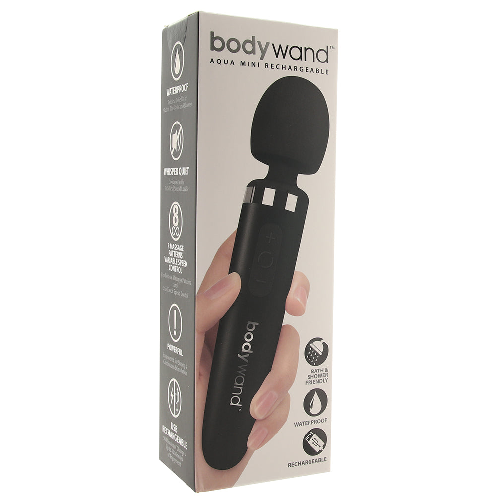 BodyWand Aqua Mini Rechargeable Vibe in Black