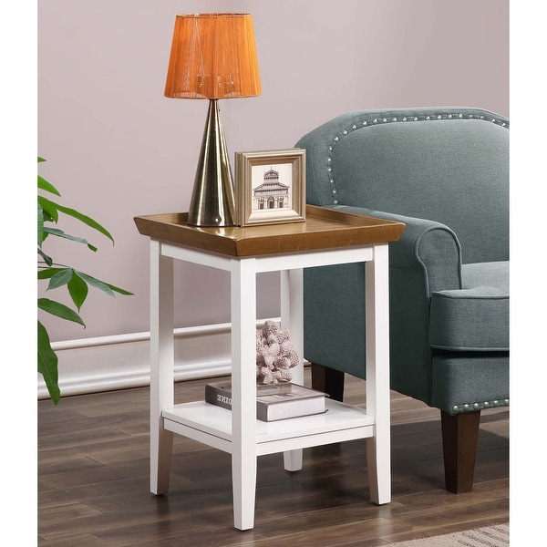 Porch and Den Luxembourg Rubberwood End Table