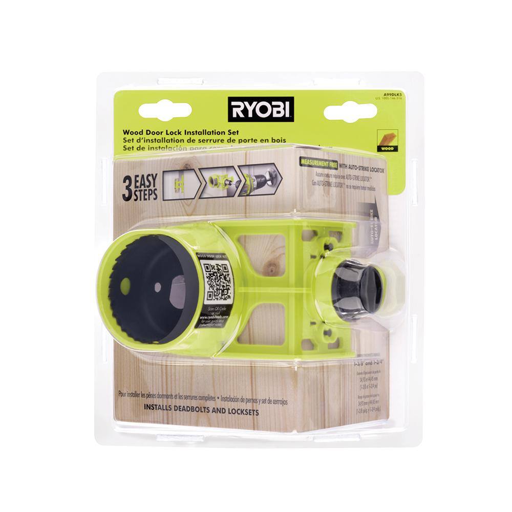 RYOBI Wood Door Lock Installation Kit A99DLK5