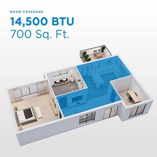 Danby 14500 BTU 700 sq.ft. ENERGY STAR Compliant Window AC with Wi-Fi and Remote in White DAC145EB6WDB-6