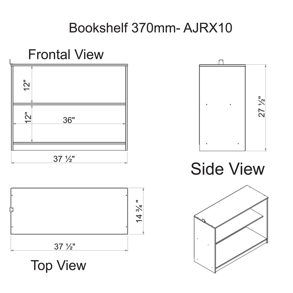 Roxy Solid Wood Junior Loft Bed with Desk  Shelving  and Bookcase