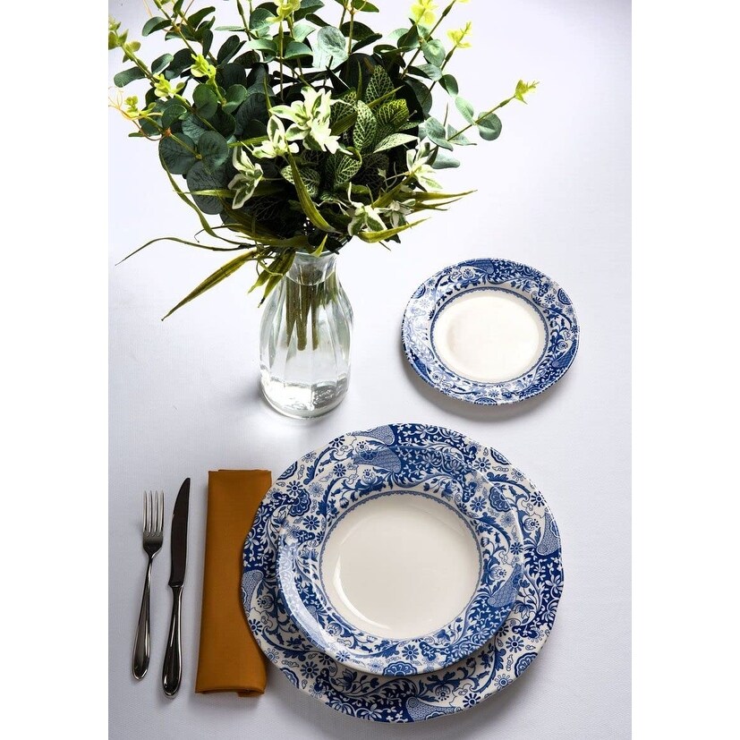 Spode Blue Italian Brocato Plate