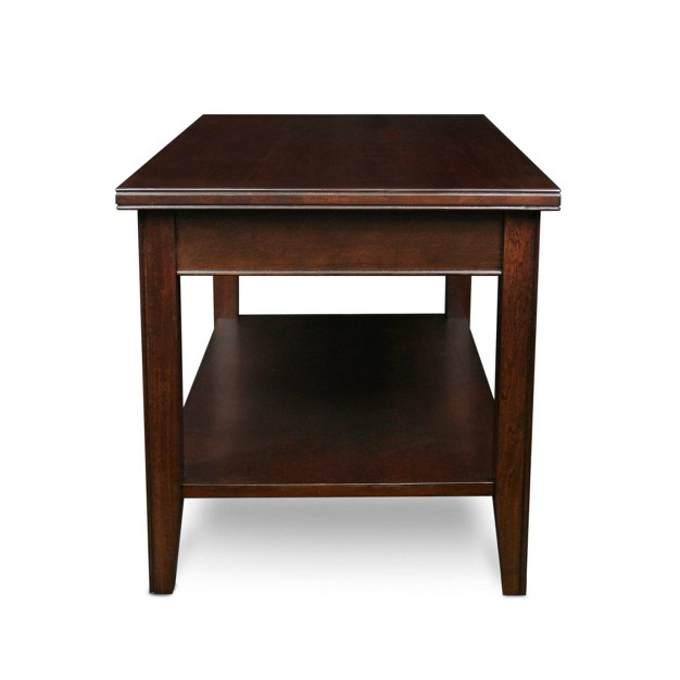 Laurent Condo apartment Coffee Table Chocolate Cherry Finish Leick Home