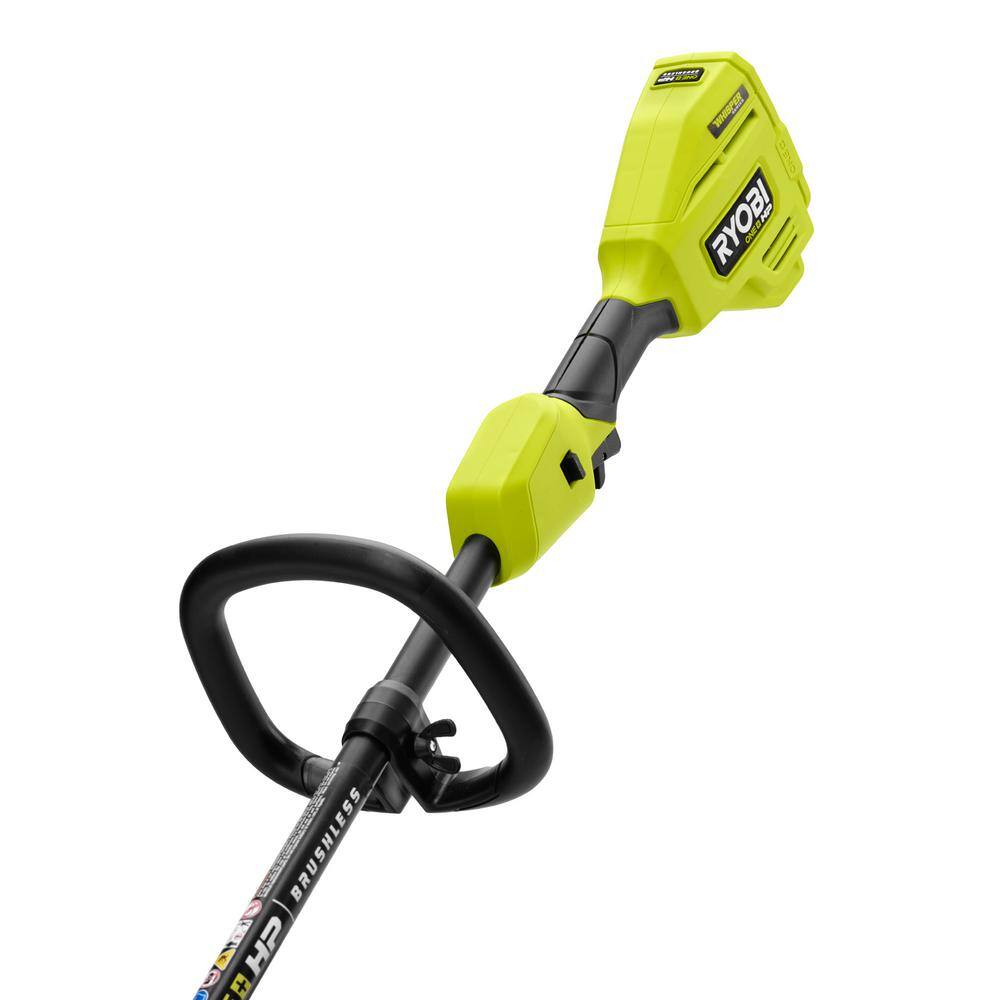 RYOBI ONE+ HP 18V Brushless Whisper Series 15 in. Cordless Battery String Trimmer with 6.0 Ah Battery and Charger P20190