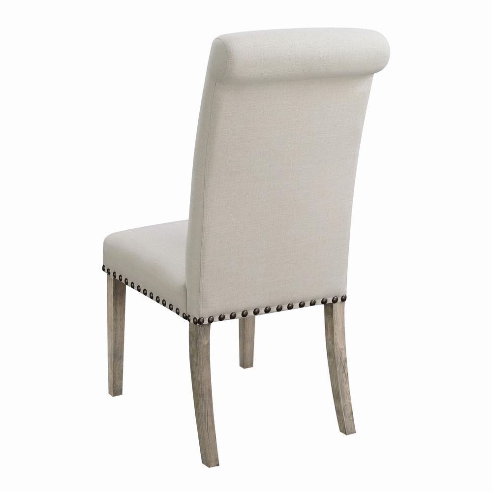 Coaster Furniture Salem Beige and Pine Upholstered Side Chairs (Set of 2)