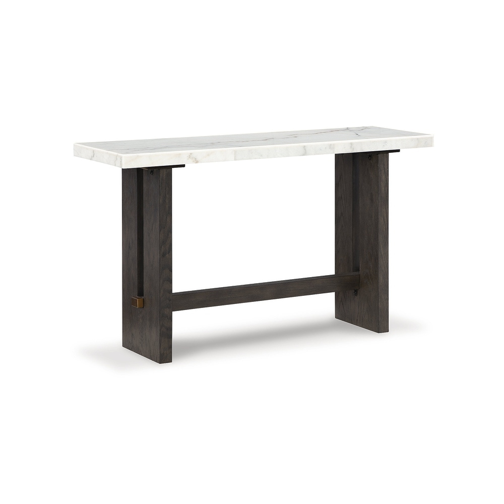 Signature Design by Ashley Burkhaus White / Dark Brown Sofa Table   52\