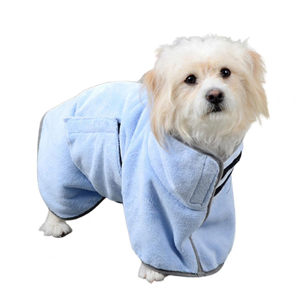 Lightweight soft dog bathrobe