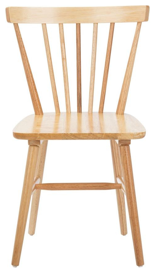 Horace Spindle Back Dining Chair set of 2 Natural   Midcentury   Dining Chairs   by Peachtree Fine Furniture  Houzz