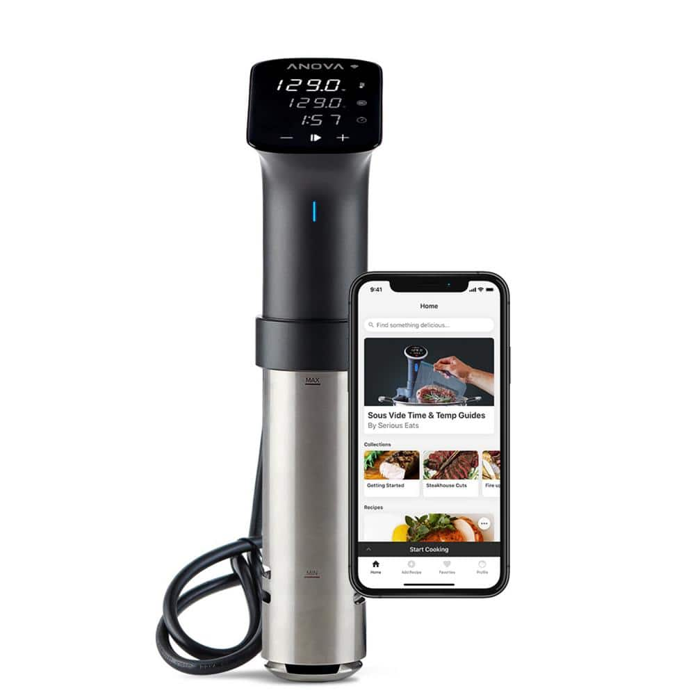 ANOVA Precision Cooker Pro (WiFi) Black and Silver Sous Vide with Anova App AN600-US00