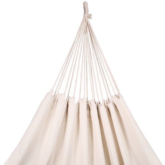 Barton Outdoor Hammock Canvas Portable Fabric Hammock 1 Person beige