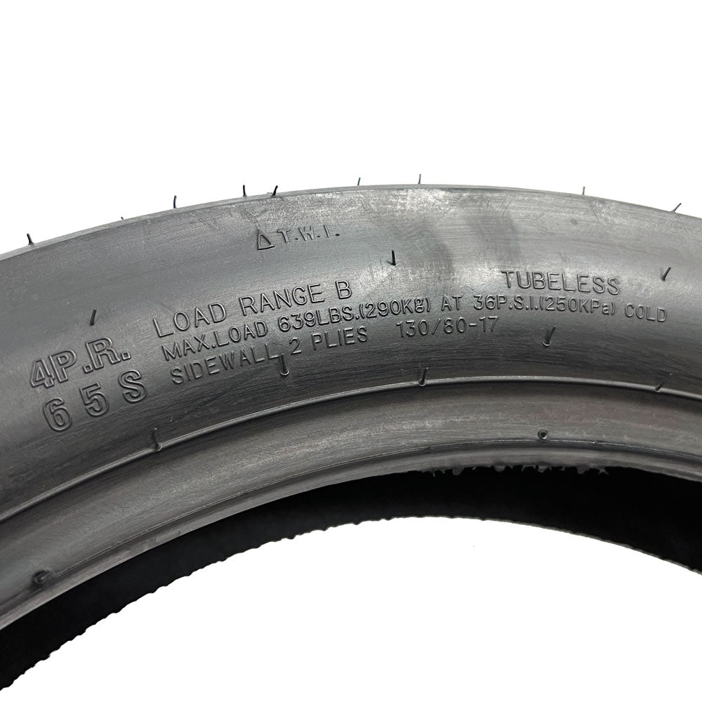 Motorcycle Cruiser Tire 130/80-17 - Tubeless Rear or Front， 17 inches rim (CY125)