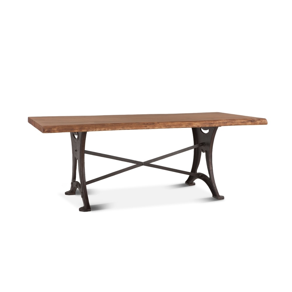 Carbon Loft Wiley Rectangle Live Edge Dining Table