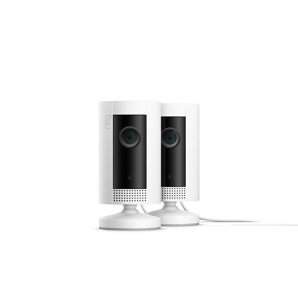 Ring Indoor Cam - Compact Plug-In Smart Security Wifi Video Camera with 2-Way Talk Night Vision White 2-Pack B07RM6922G