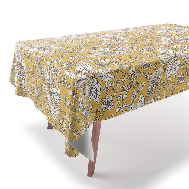 Heather Dutton Gracelyn Yellow Tablecloth Deny Designs