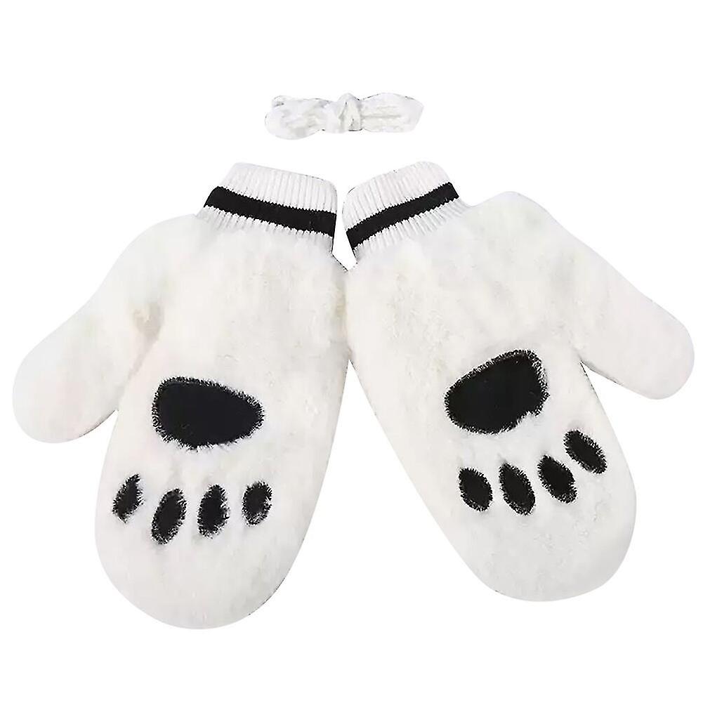 Women's Winter Cat Claw Mittens Gloves