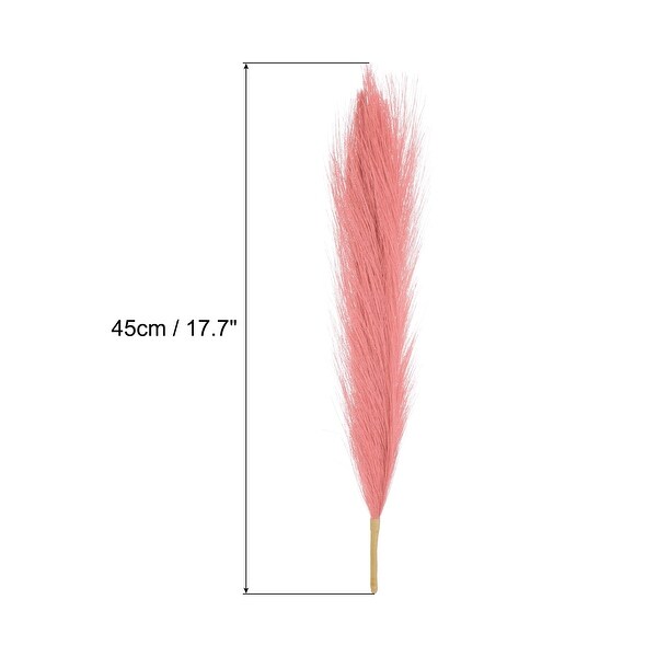 6Pcs Pampas Grass，17.7 Fake Pampas Grass for Wedding Decoration