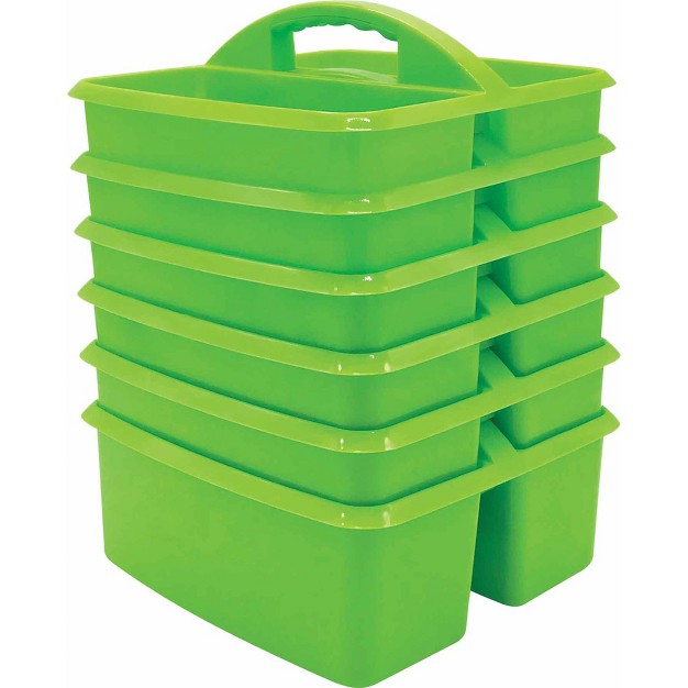 Teacher Created Resources Lime Plastic Storage Caddy Pack Of 6