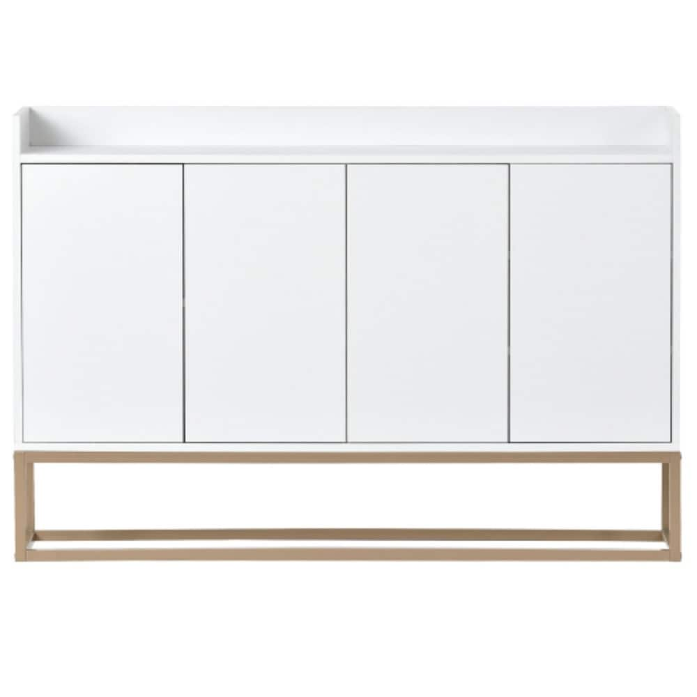 Modern Glam 4 Doors Storage Sideboard Accent Buffet Cabinet for Dining Room  Kitchen