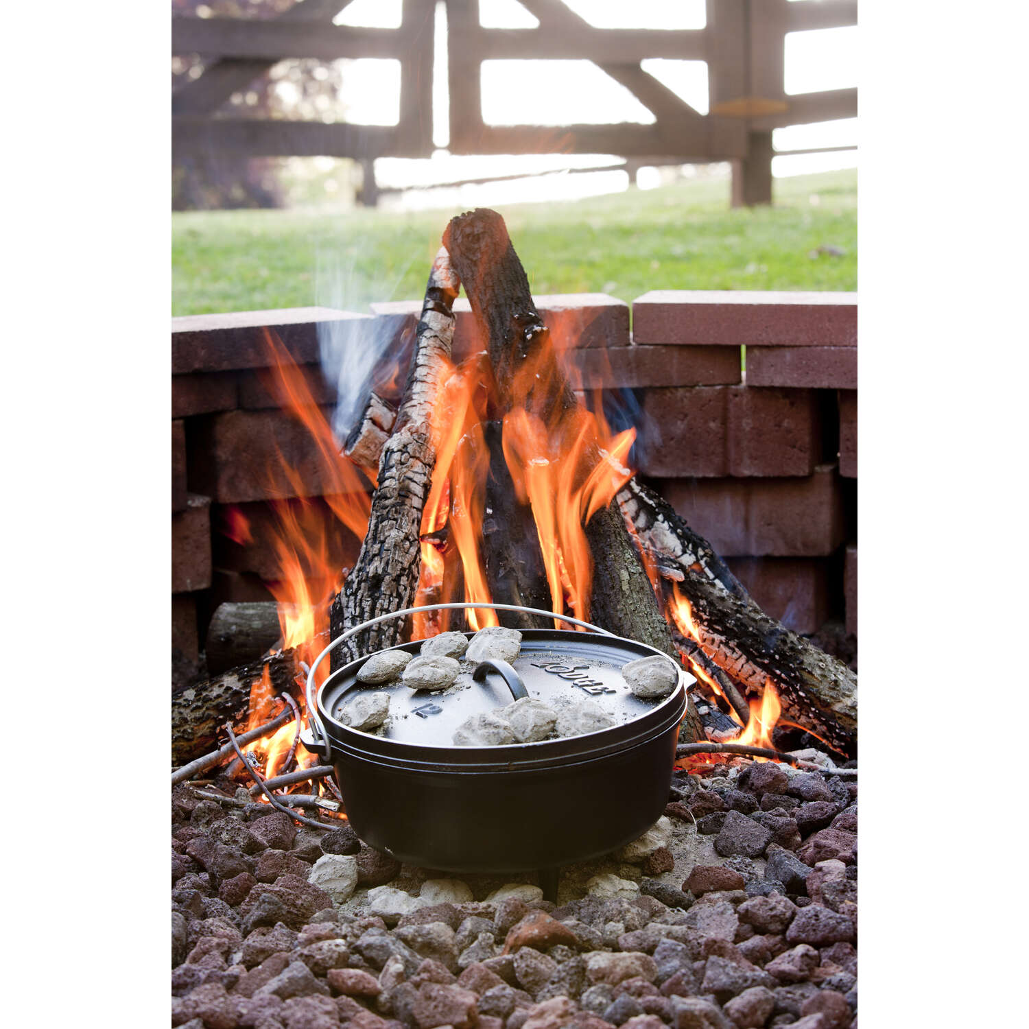 Lodge Logic Cast Iron Dutch Oven 12 in. 6 qt Black