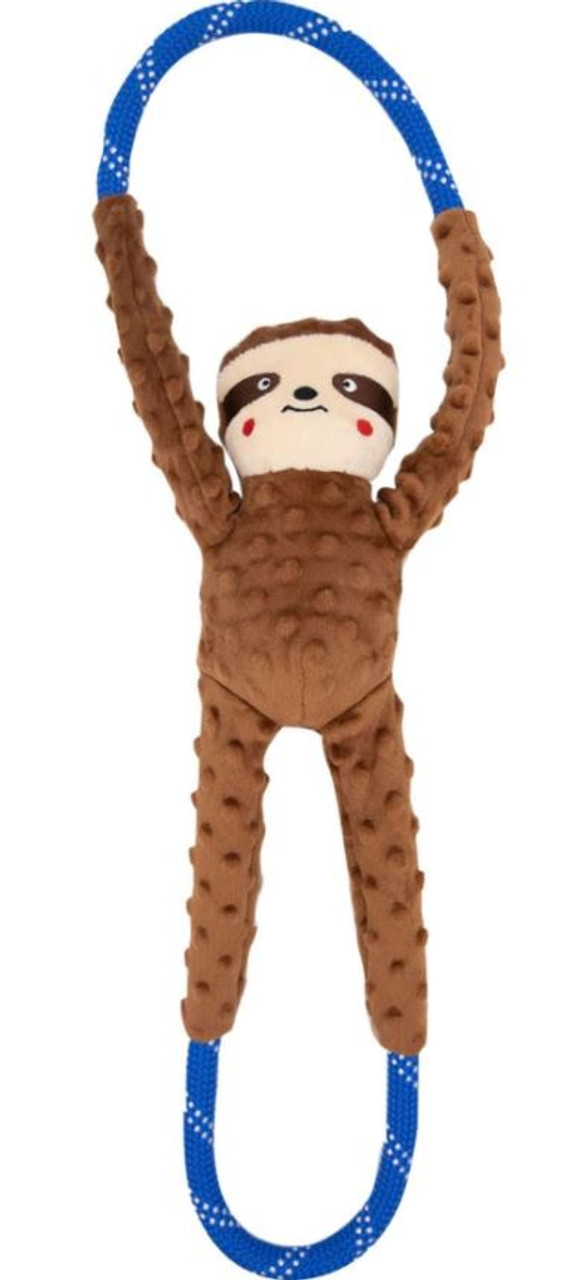 Zippy Paws RopeTugz Sloth Dog Toy