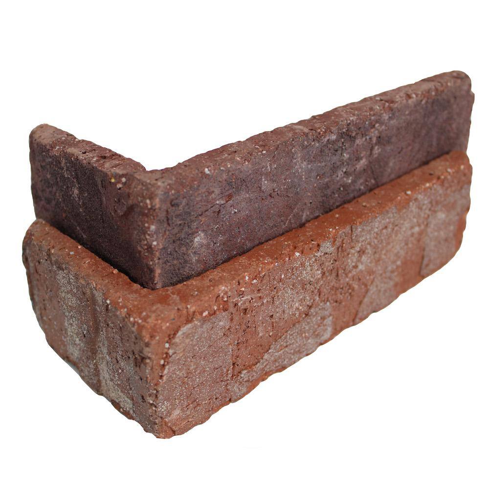 Old Mill Brick 7.625 in. x 2.25 in. Riviera Thin Brick Corners (Box of 25-Bricks) TBC-270047CS