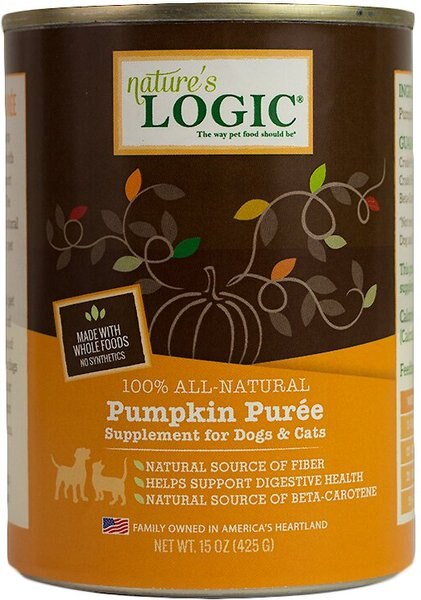 Nature's Logic Pumpkin Purée Dog and Cat Food Supplement