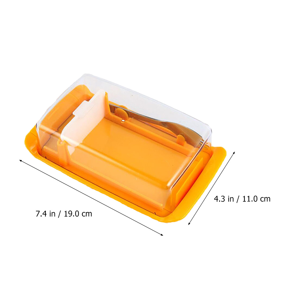 1 Set Food Container Butter Crisper Butter Cutter Home Tableware Storage Box