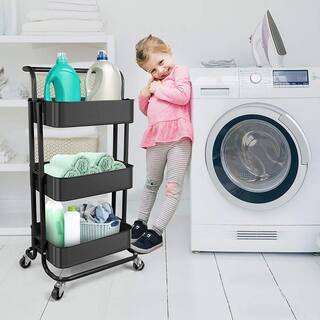 THE CLEAN STORE 3 Tier Storage Rolling Cart 393