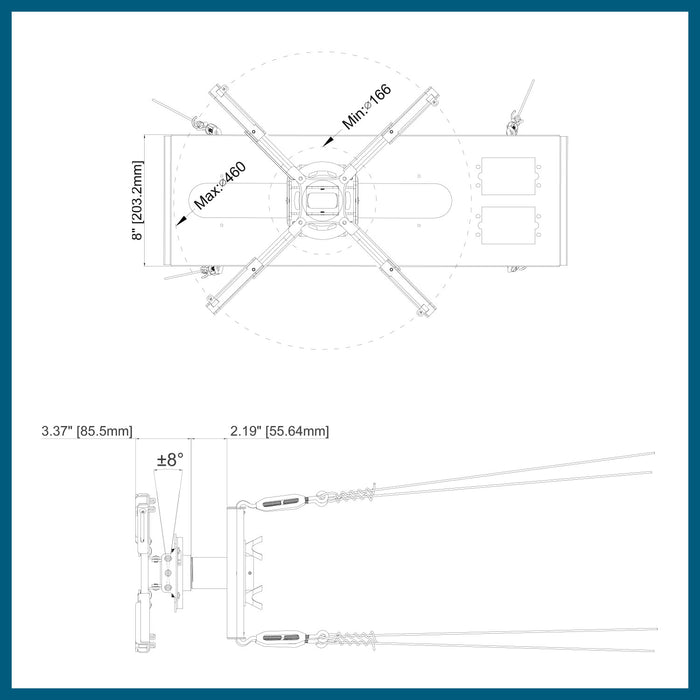 QualGear ProAV QGKITS3INW Projector Mounting Kit  Projector Mou