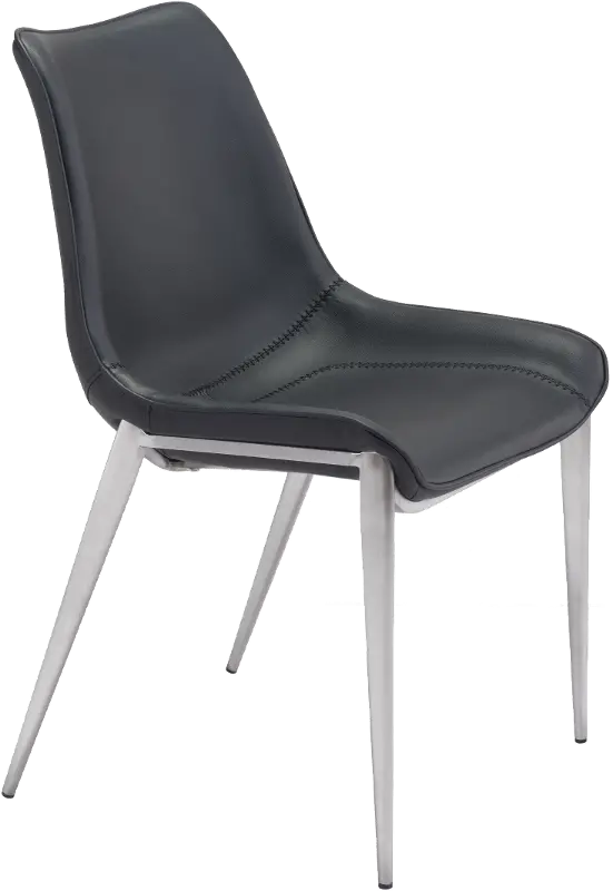 Magnus Black Dining Room Chair， Set of 2