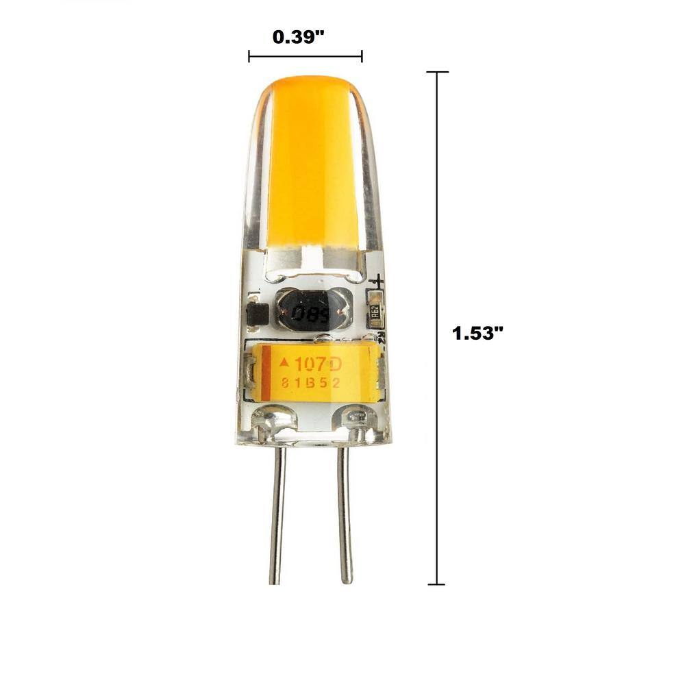 Sunlite 25-Watt Equivalent G4 Energy Saving and Dimmable Bi-Pin LED Light Bulb in Warm White 3000K (5-Pack) HD03254-5