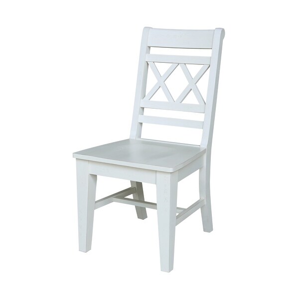 Double X-Back Chair， Set of Two