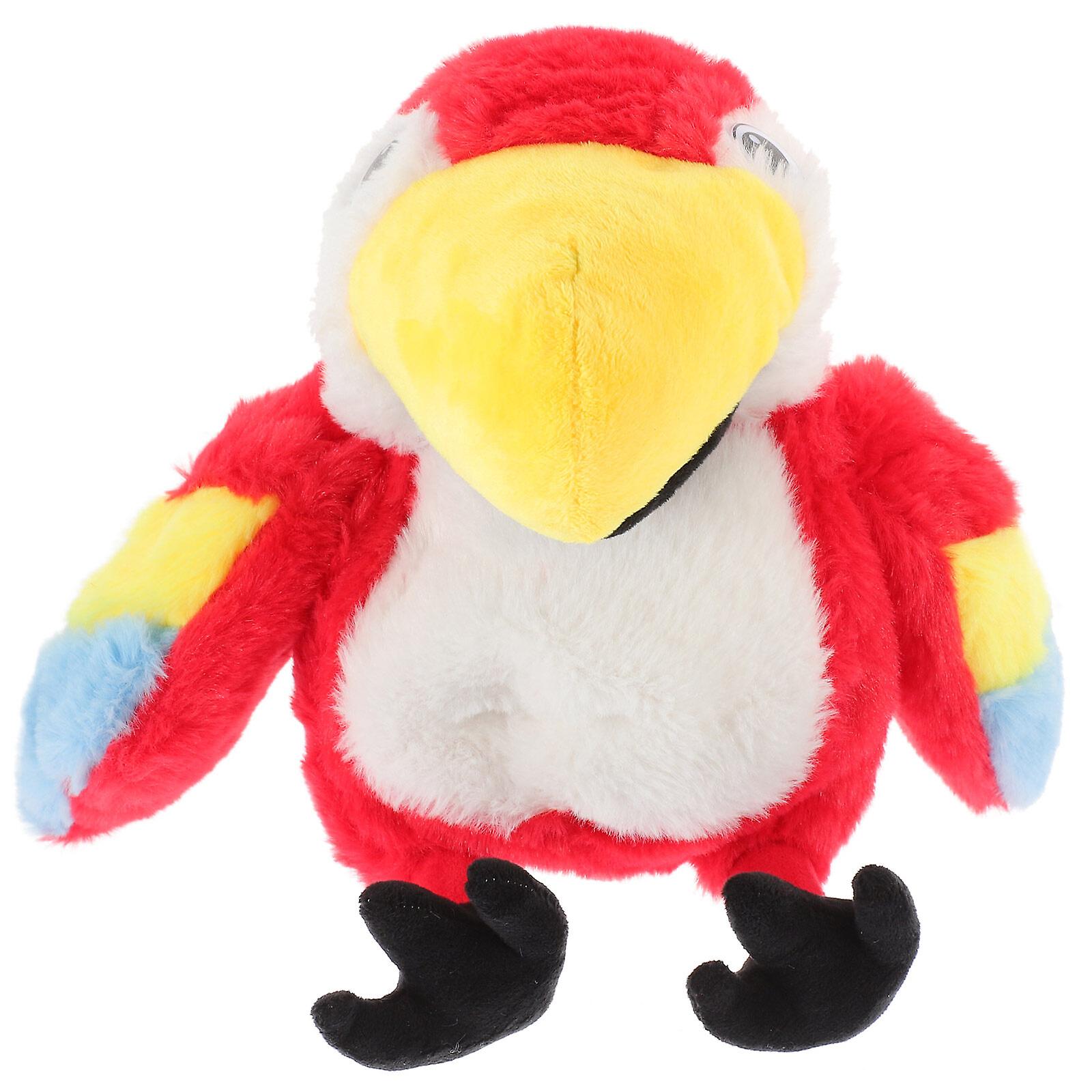 Plush Parrot Hand Puppet Cartoon Interactive Storytelling Hand Puppet Cartoon Animal Toy