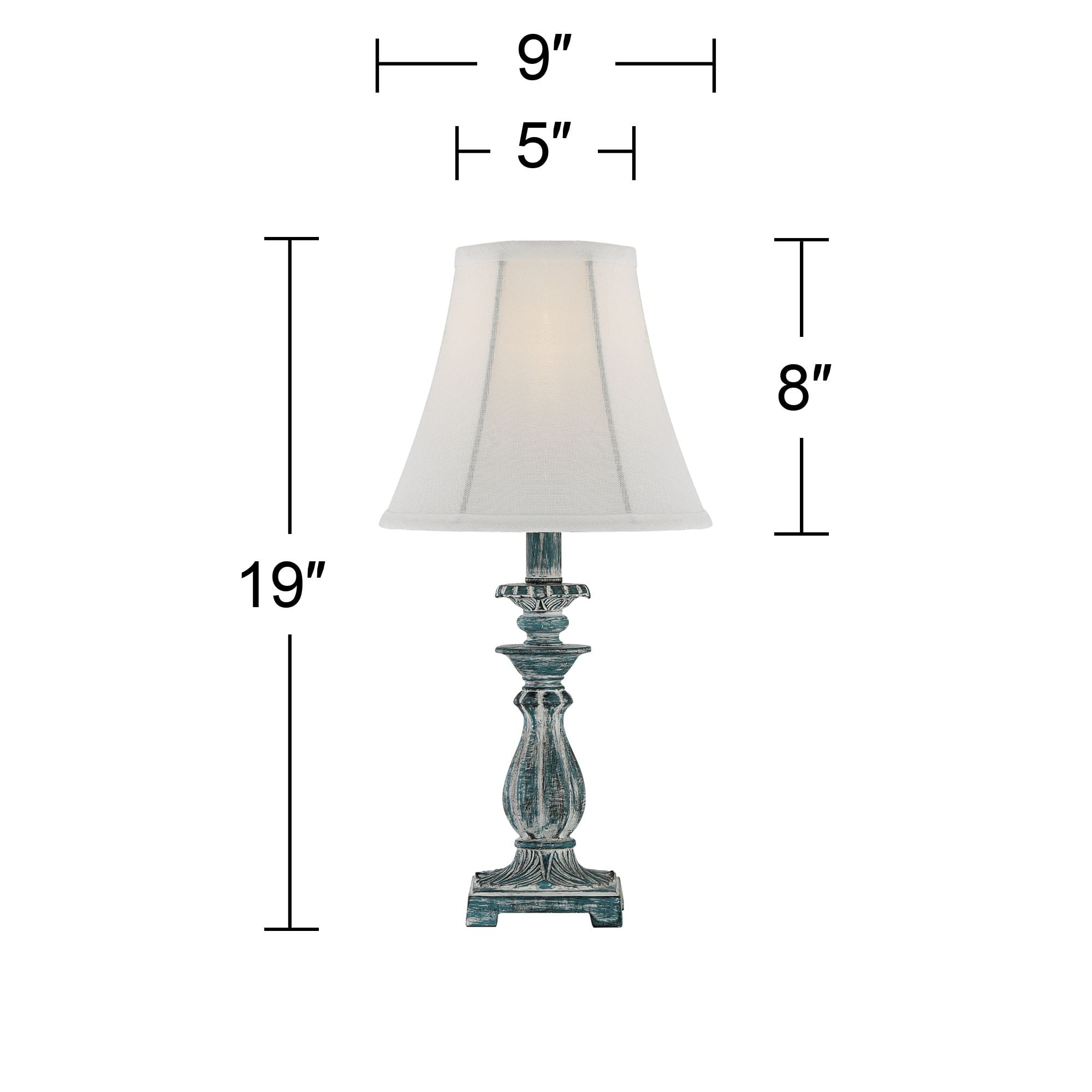 Regency Hill Traditional Accent Table Lamps 19