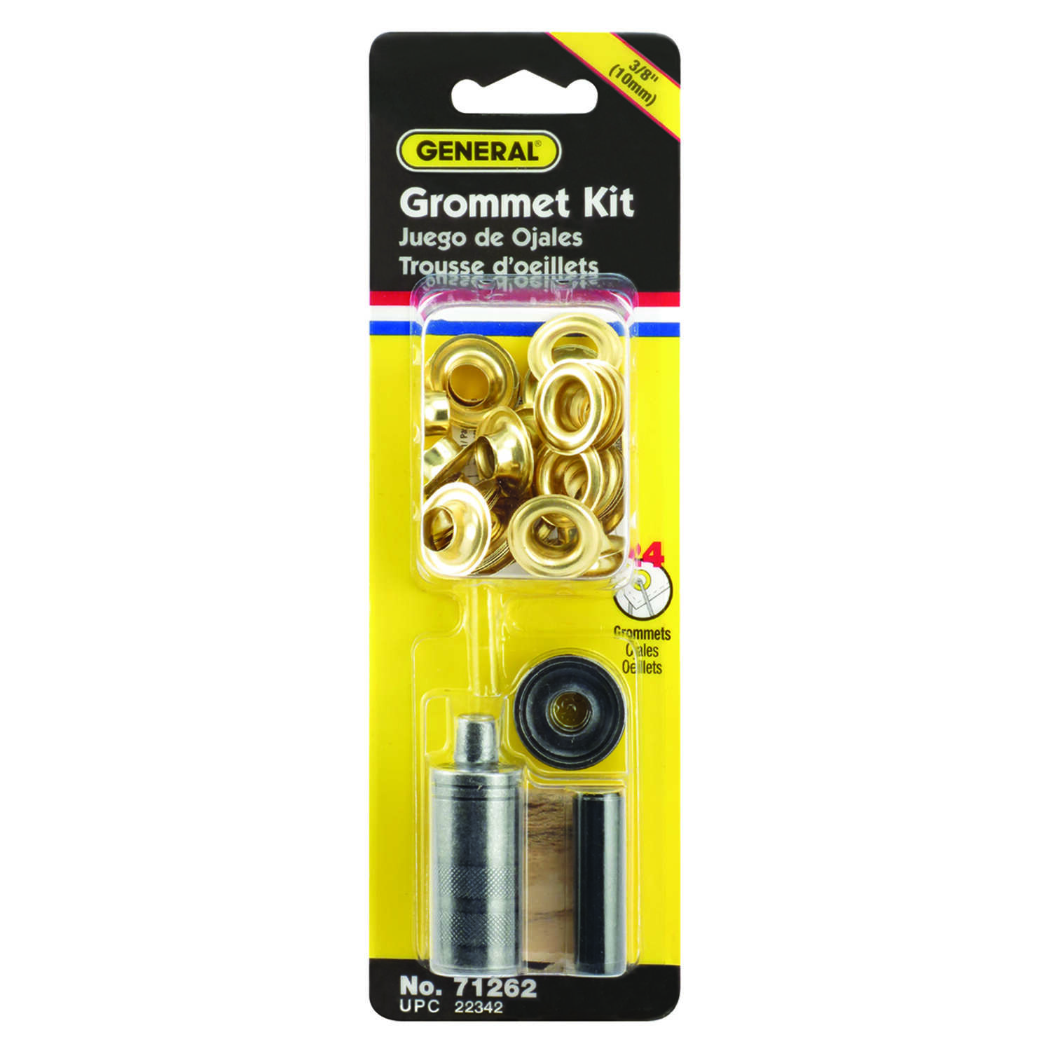 General 3/8 in. D Brass Grommet Kit 1 pk