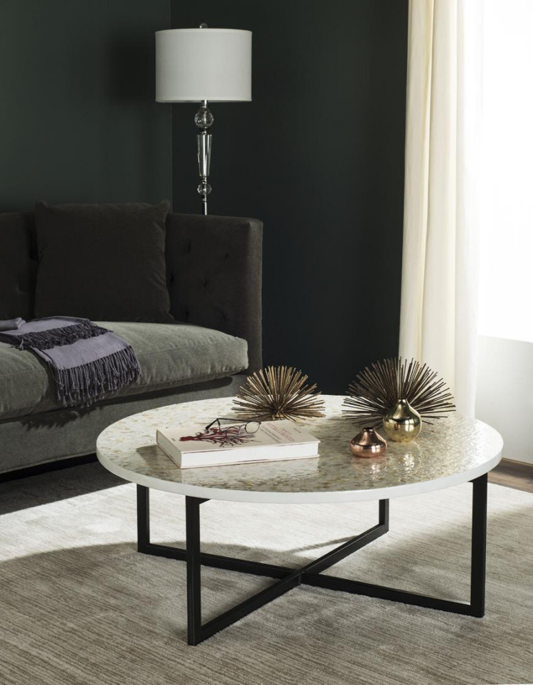 Lacy Coffee Table Cream   Modern   Coffee Tables   by Virgil Stanis Design  Houzz