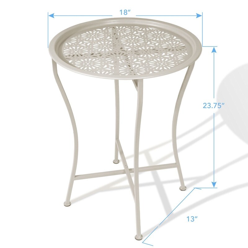 Tray Side Table   Tabletop Lifts Off to Serve as a Tray